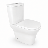 Wahkit Toilet & Urinal Wahkit Ceramic Skirted Two-Piece Water Closet with Tapered Tank & Rounded Bowl 647mm - 2012S