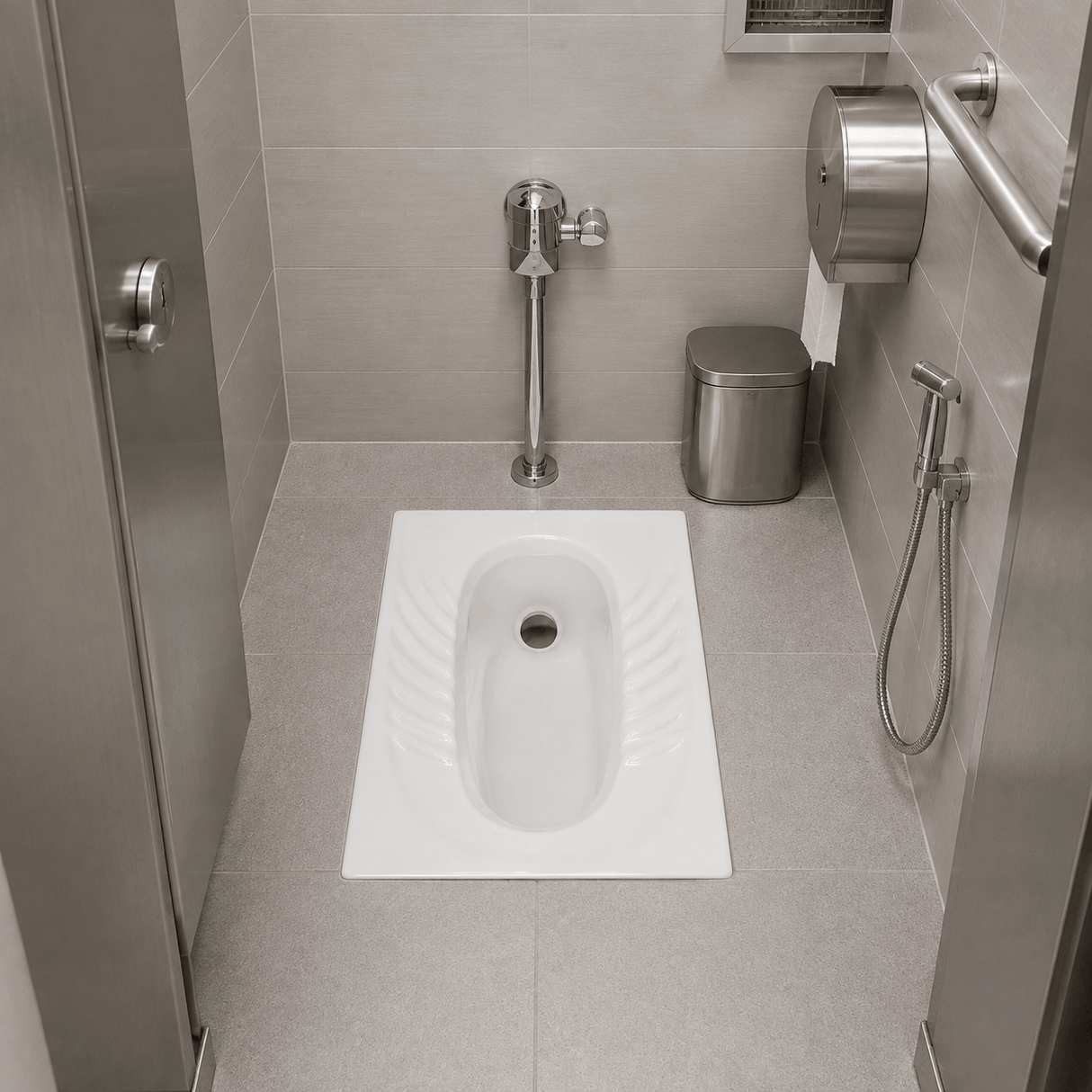 Wahkit Toilet & Urinal Wahkit Ceramic Squatting Pan with Ribbed Foot Grip 550mm - C003