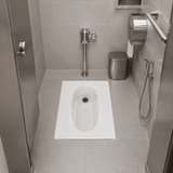 Wahkit Toilet & Urinal Wahkit Ceramic Squatting Pan with Ribbed Foot Grip 550mm - C003