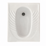 Wahkit Toilet & Urinal Wahkit Ceramic Squatting Pan with Ribbed Foot Grip 550mm - C003
