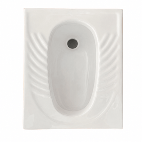 Wahkit Toilet & Urinal Wahkit Ceramic Squatting Pan with Ribbed Foot Grip 550mm - C003