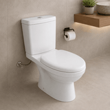Wahkit Toilet & Urinal Wahkit Ceramic Standard Two-Piece Water Closet with Elongated Bowl & Floor Outlet 660mm - 2001S