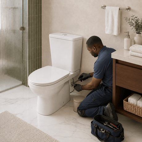Wahkit Toilet & Urinal Wahkit Ceramic Standard Two-Piece Water Closet with Round Bowl 640mm - 2006S/P