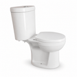 Wahkit Toilet & Urinal Wahkit Ceramic Standard Two-Piece Water Closet with Round Bowl, Cylindrical Tank & Floor Outlet 642mm - 2005S