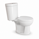 Wahkit Toilet & Urinal Wahkit Ceramic Standard Two-Piece Water Closet with Round Bowl, Cylindrical Tank & Floor Outlet 642mm - 2005S