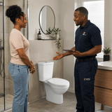Wahkit Toilet & Urinal Wahkit Ceramic Standard Two-Piece Water Closet with Round Bowl, Tapered Tank & Floor Outlet 635mm - 2003S