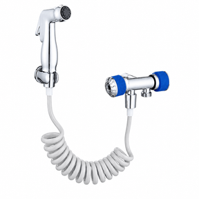 Wahkit Shower Set & Head Wahkit Chrome 2-Way Handheld Bidet Spray Set in Stainless Steel - K-8666