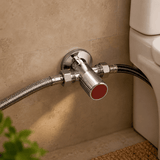Wahkit Taps & Faucets Wahkit Chrome 2-Way Outlet Angle Valve in Stainless Steel - K-8651