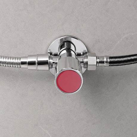 Wahkit Taps & Faucets Wahkit Chrome 2-Way Outlet Angle Valve in Stainless Steel - K-8651