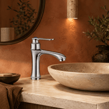 Wahkit Bathroom Faucet Wahkit Chrome Arched Basin Mixer Tap in Zinc Alloy - K-8998