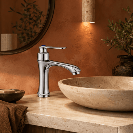 Wahkit Bathroom Faucet Wahkit Chrome Arched Basin Mixer Tap in Zinc Alloy - K-8998