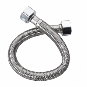 Wahkit Plumbing Parts & Fittings Wahkit Chrome Braided Flexible Connector Hose in Stainless Steel 30cm | 40cm | 60cm - K-J426