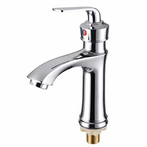 Wahkit Bathroom Faucet Wahkit Chrome Curved Basin Mixer Tap in Zinc Alloy - K-8907