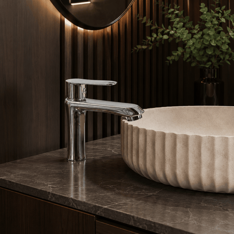 Wahkit Bathroom Faucet Wahkit Chrome Curved Body Basin Mixer Tap in Zinc Alloy - K-8985
