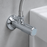 Wahkit Taps & Faucets Wahkit Chrome Cylindrical Angle Valve in Stainless Steel - K-8644B