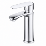 Wahkit Bathroom Faucet Wahkit Chrome Flat Lever Tall Basin Mixer Tap with Copper Alloy Base - K-8127