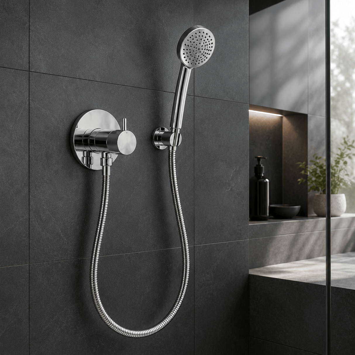 Wahkit Plumbing Parts & Fittings Wahkit Chrome Flexible Shower Hose in Stainless Steel - K-L426 & K-L427