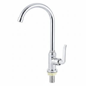 Wahkit Kitchen Tap Wahkit Chrome High Arc Kitchen Faucet Tap in Zinc Alloy - K-8979