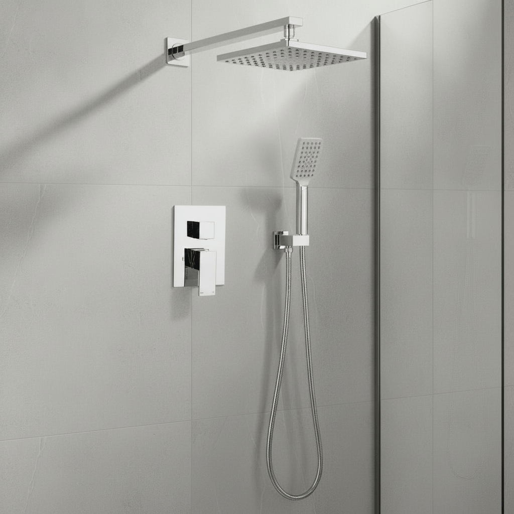 Wahkit Wahkit Chrome Round Head Concealed Rain Shower Set in Copper - K-8412