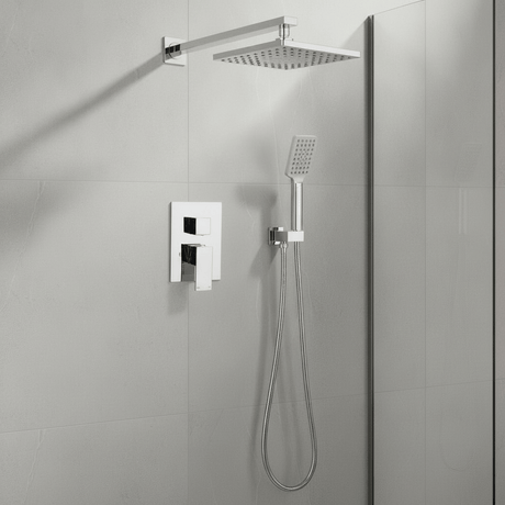 Wahkit Wahkit Chrome Round Head Concealed Rain Shower Set in Copper - K-8412