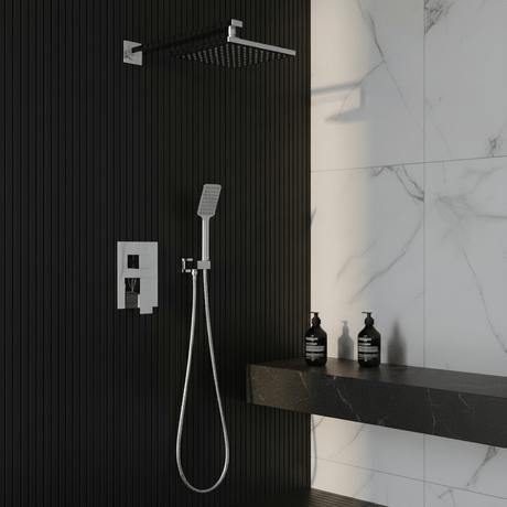 Wahkit Wahkit Chrome Round Head Concealed Rain Shower Set in Copper - K-8412