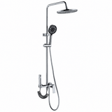 Wahkit Shower Set & Head Wahkit Chrome Round Head Wall Mounted Rain Shower Set in Copper - K-8823