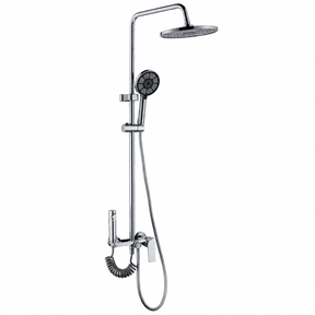 Wahkit Shower Set & Head Wahkit Chrome Round Head Wall Mounted Rain Shower Set in Copper - K-8823