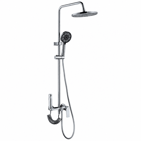 Wahkit Shower Set & Head Wahkit Chrome Round Head Wall Mounted Rain Shower Set in Copper - K-8823