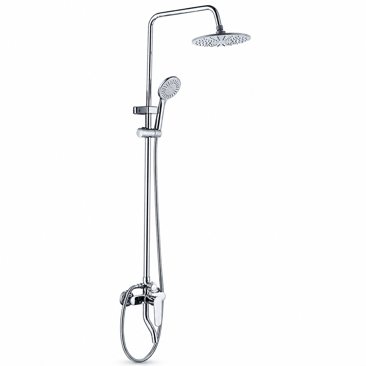 Wahkit Shower Set & Head Wahkit Chrome Round Head Wall Mounted Rain Shower Set in Copper - K-8837