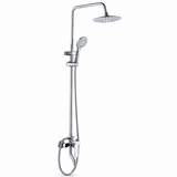 Wahkit Shower Set & Head Wahkit Chrome Round Head Wall Mounted Rain Shower Set in Copper - K-8837