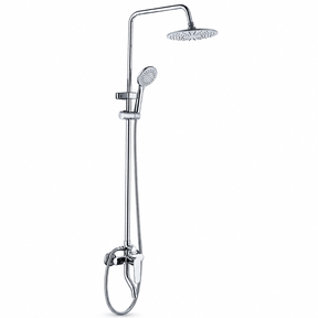 Wahkit Shower Set & Head Wahkit Chrome Round Head Wall Mounted Rain Shower Set in Copper - K-8837