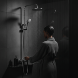 Wahkit Shower Set & Head Wahkit Chrome Round Head Wall Mounted Rain Shower Set in Copper - K-8837