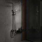 Wahkit Shower Set & Head Wahkit Chrome Round Head Wall Mounted Rain Shower Set in Copper - K-8837