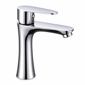 Wahkit Bathroom Faucet Wahkit Chrome Sculpted Basin Mixer Tap in Zinc Alloy - K-8902