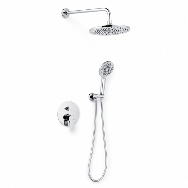 Wahkit Shower Set & Head Wahkit Chrome Slim Head Concealed Rain Shower Set in Copper - K-8414