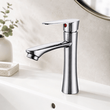 Wahkit Bathroom Faucet Wahkit Chrome Slim Lever Basin Mixer Tap in Zinc Alloy - K-8903