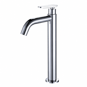 Wahkit Bathroom Faucet Wahkit Chrome Slim Tall Basin Mixer Tap in Stainless Steel - K-8905