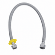 Wahkit Plumbing Parts & Fittings Wahkit Chrome Smooth Flexible Connector Hose in 304 Stainless Steel 30cm - K-J427-30