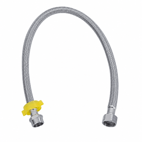 Wahkit Plumbing Parts & Fittings Wahkit Chrome Smooth Flexible Connector Hose in 304 Stainless Steel 30cm - K-J427-30