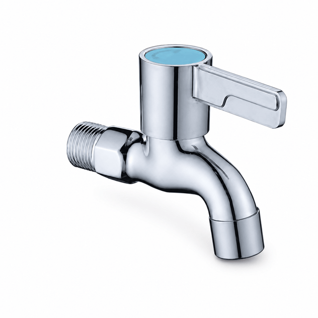 Wahkit Taps & Faucets Wahkit Chrome Square Handle Wall Bib Tap in Copper - K-8759A