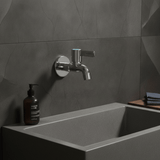 Wahkit Taps & Faucets Wahkit Chrome Square Handle Wall Bib Tap in Copper - K-8759A