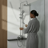 Wahkit Shower Set & Head Wahkit Chrome Square Head Wall Mounted Rain Shower Set in Copper - K-8835