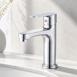 Wahkit Bathroom Faucet Wahkit Chrome Square Lever Basin Mixer Tap in Copper - K-8140