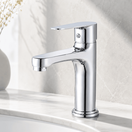 Wahkit Bathroom Faucet Wahkit Chrome Square Lever Basin Mixer Tap in Copper - K-8140