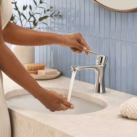 Wahkit Bathroom Faucet Wahkit Chrome Tall Spout Basin Mixer Tap in Zinc Alloy - K-8983