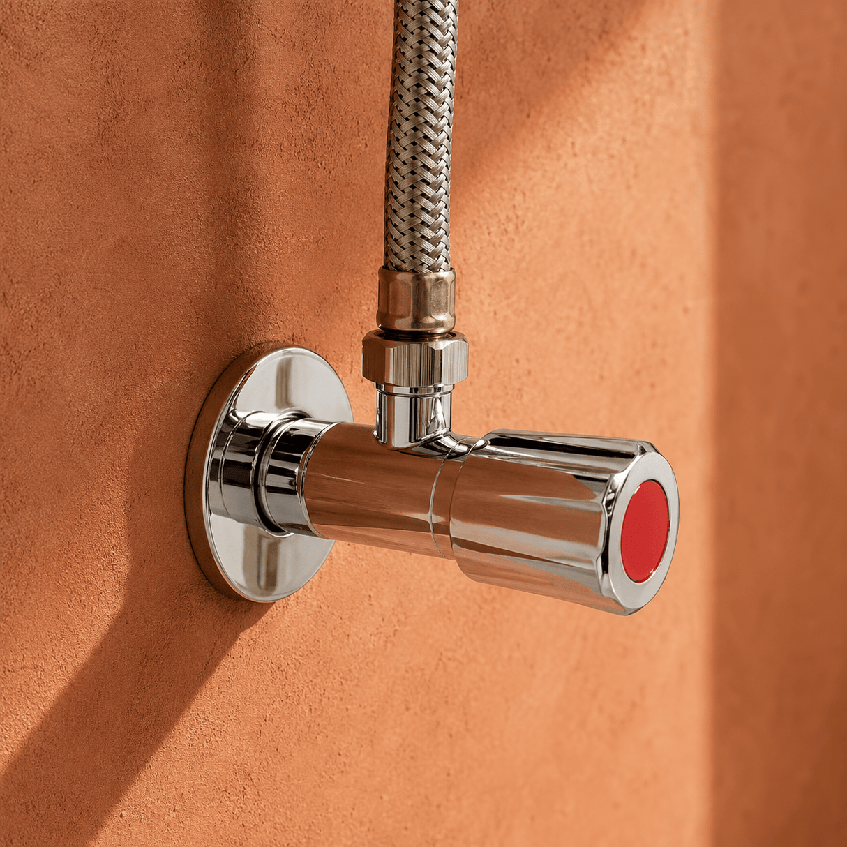 Wahkit Taps & Faucets Wahkit Chrome Tapered Angle Valve in Copper - K-8650A
