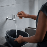 Wahkit Taps & Faucets Wahkit Chrome Wing Handle Wall Bib Tap in Zinc Alloy - K-8754
