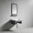 Wahkit Wahkit Grey Floating Compact PVC Bathroom Vanity with Mirror 430mm - K-9907