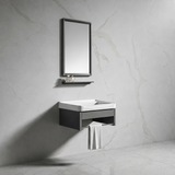 Wahkit Wahkit Grey Floating Compact PVC Bathroom Vanity with Mirror 430mm - K-9907