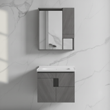 Wahkit Bathroom Vanity & Cabinets Wahkit Grey Plywood Bathroom Vanity with Basin and Mirror 600mm - K-9147